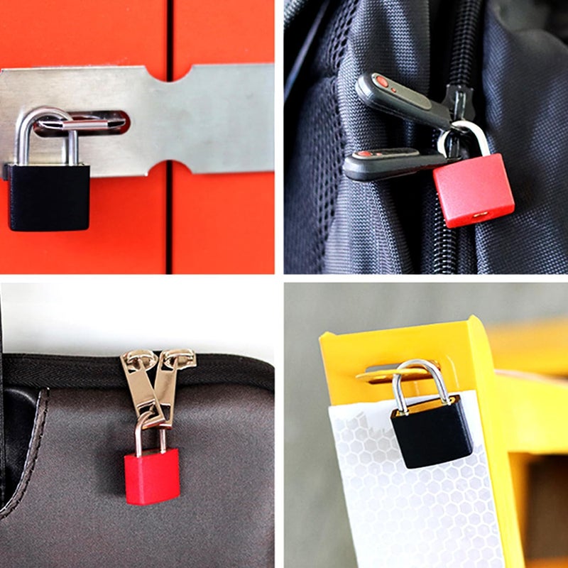 TIHOOD 10PCS Luggage Locks with Keys, Locker Lock Small Luggage Padlocks, Suitcase Locks Metal Keyed Padlock for School Gym - Image 2